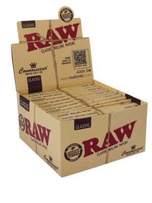 RAW Connoisseur King Size Slim + Tips – Box of 24