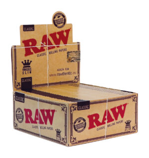 RAW King Size Slim 32 BOX Rolling Papers / 50pcs.