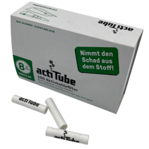 Actitube slim Carbon Filters 6mm 50 (10pcs/display) - Cannabis Spot B2B