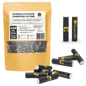 Flowrolls Activated Charcoal Filters 6mm Black - 420pc