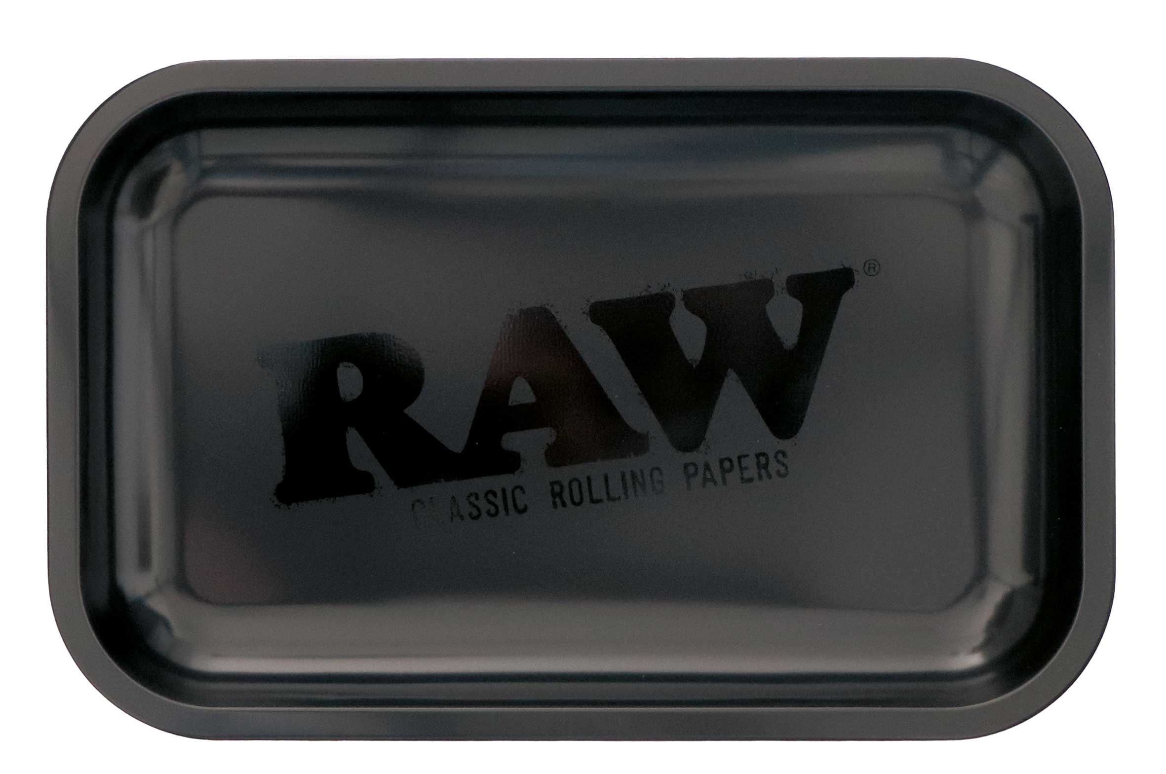 RAW Black Metal Rolling Tray 27.5 x 17.5 cm